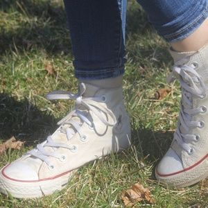 White High-Top Converse